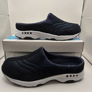 NIB Easy Spirit Traveltime slip-on walking sneaker mules. Women's 7 Wide.
